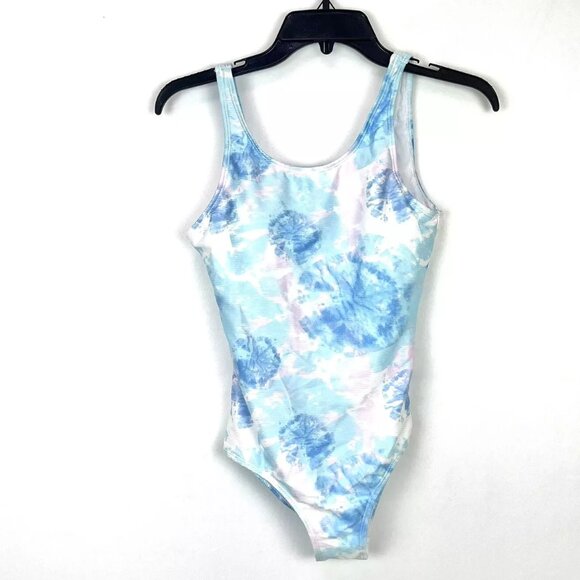 Snapper Rock Girl’s Blue/White One Piece Swimsuit Size 14